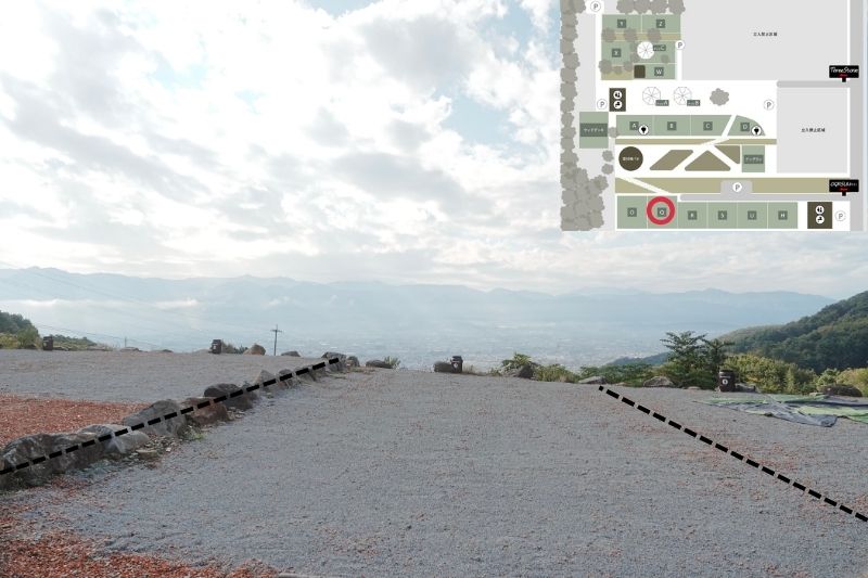 スリーストーンキャンプ場　Qサイト　解説