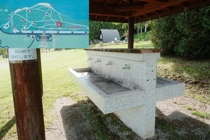 かなやま湖畔キャンプ場 炊事場2