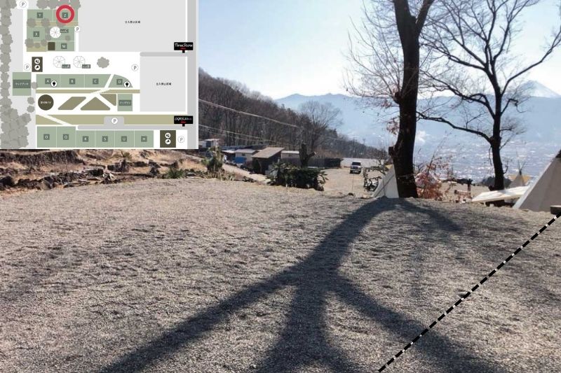 スリーストーンキャンプ場　Zサイト　解説