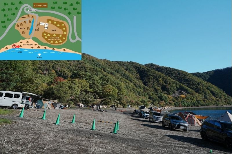 浩庵キャンプ場　湖畔サイト　解説４