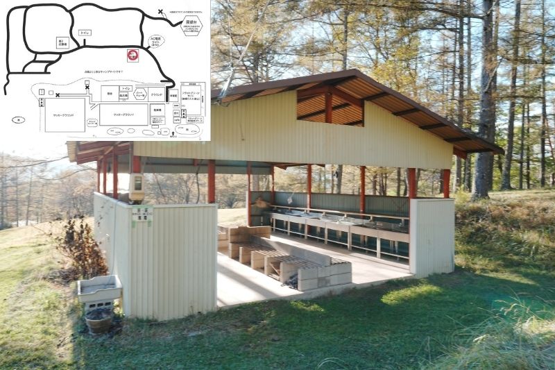 五光牧場オートキャンプ場 第1炊事場 外観