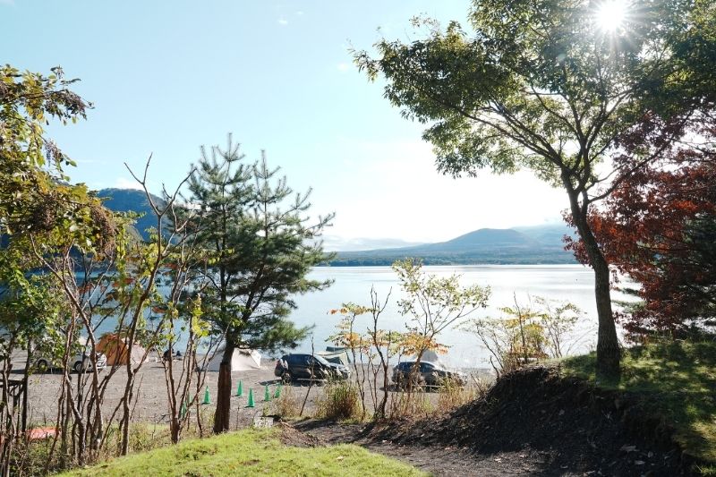 浩庵キャンプ場　キャビン　景色　