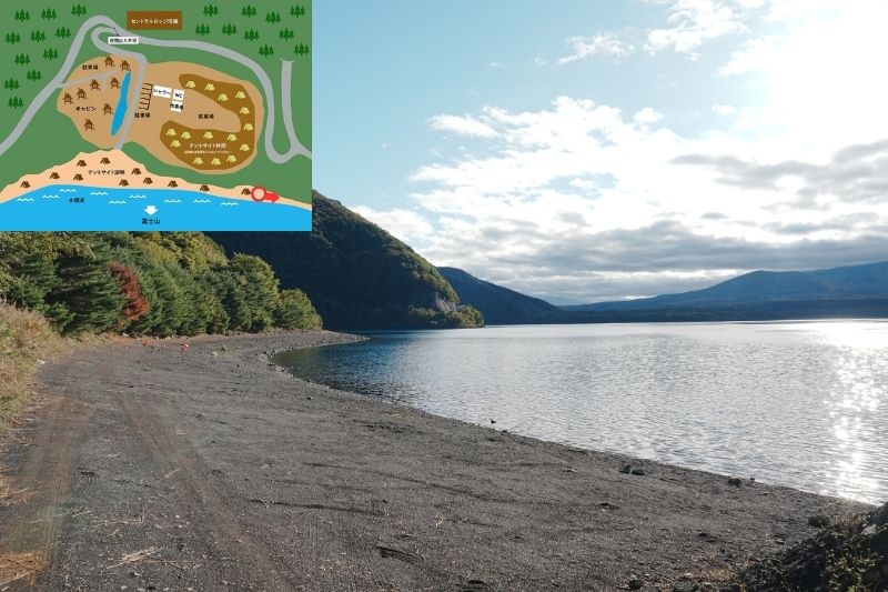 浩庵キャンプ場　湖畔サイト　解説１３