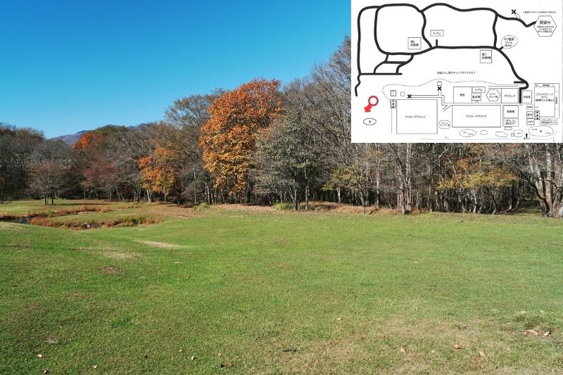 五光牧場オートキャンプ場 サイト解説 池サイト 中段2