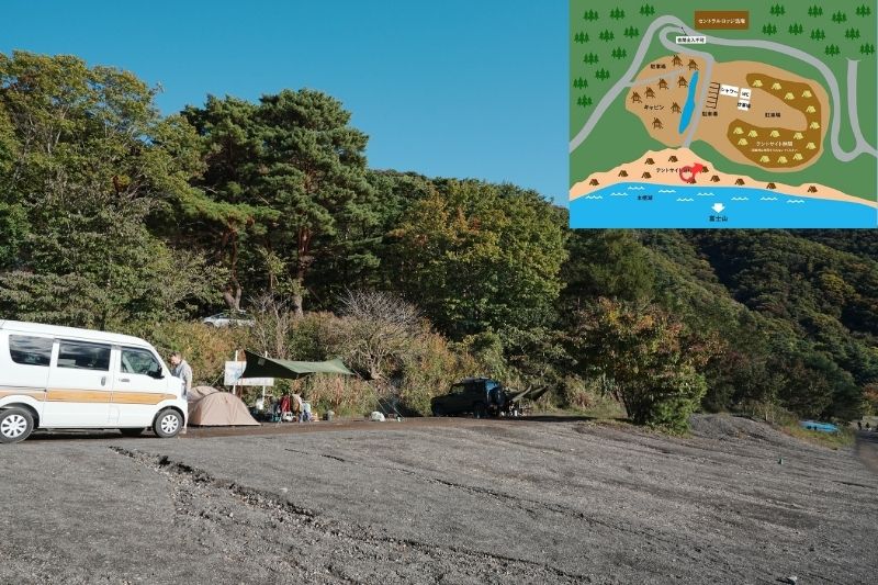 浩庵キャンプ場　湖畔サイト　解説７