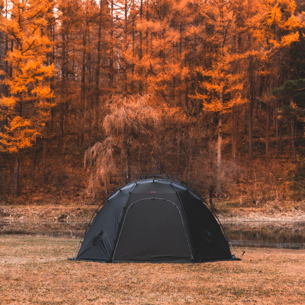 じゅんさい沼キャンプ場　まとめ　オリソン　紅葉　夕陽