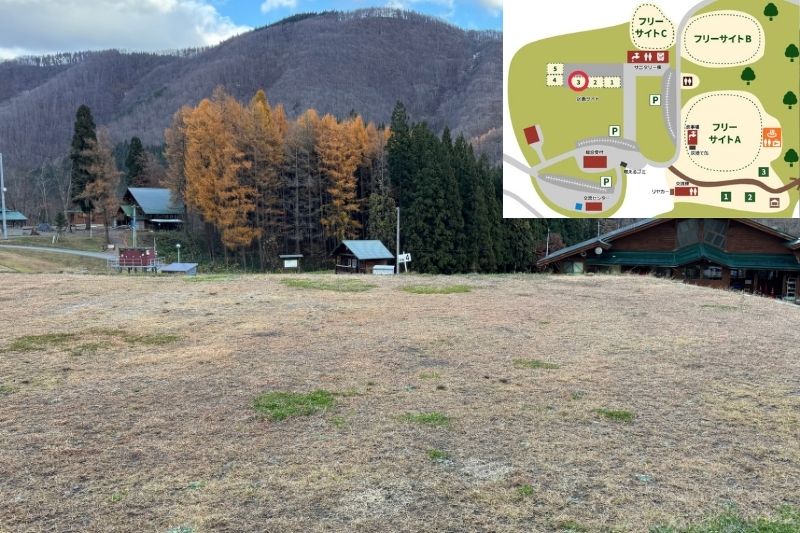 とことん山キャンプ場　区画サイト４