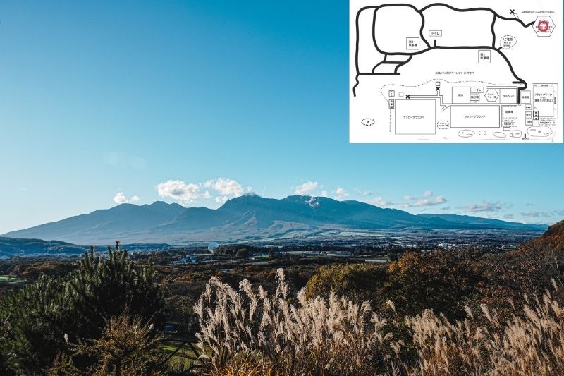 五光牧場オートキャンプ場 展望台 景色