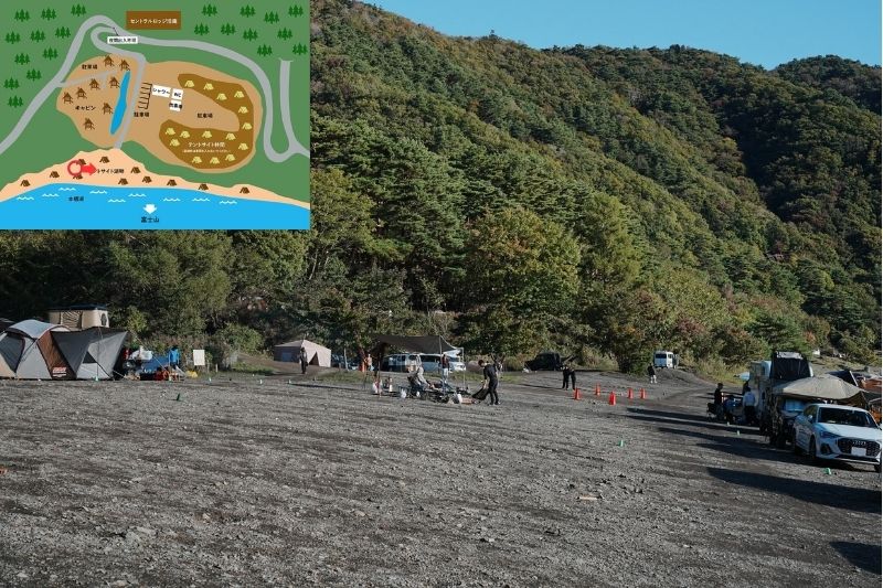 浩庵キャンプ場　湖畔サイト　解説３