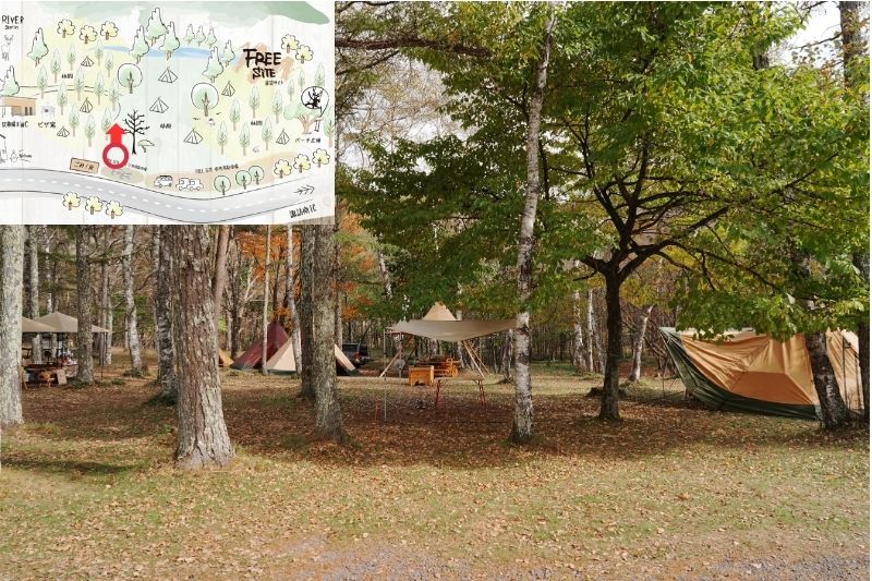 姫木平ホワイトバーチキャンプフィールド　星空サイト（フリー）　解説３