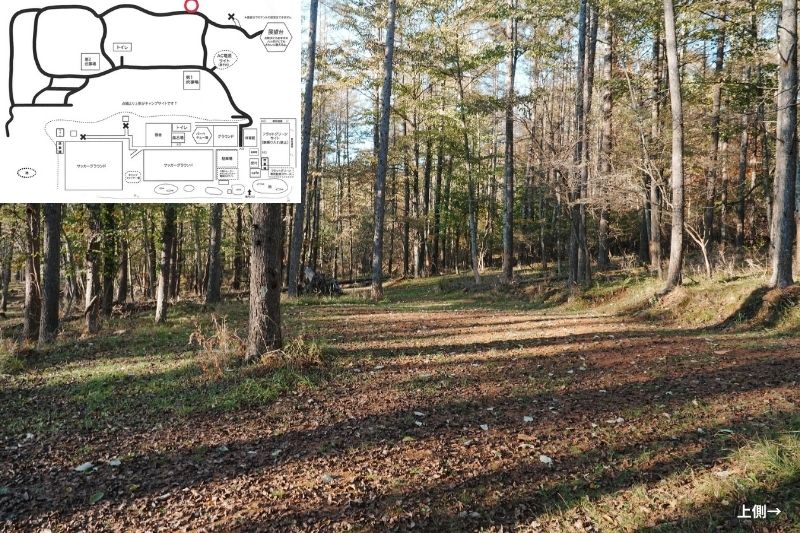 五光牧場オートキャンプ場 サイト解説 マップ左3列目 上段2