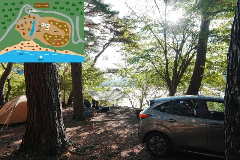 浩庵キャンプ場　林間サイト　解説９