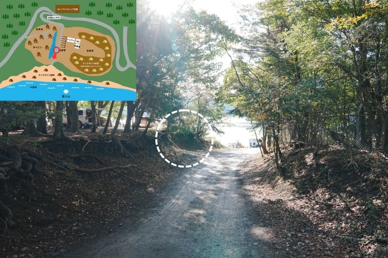 浩庵キャンプ場　林間サイト　解説１