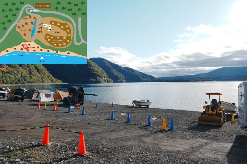 浩庵キャンプ場　湖畔サイト　解説５