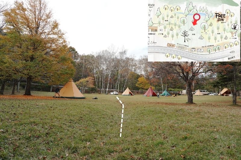 姫木平ホワイトバーチキャンプフィールド　星空サイト（フリー）　解説１２