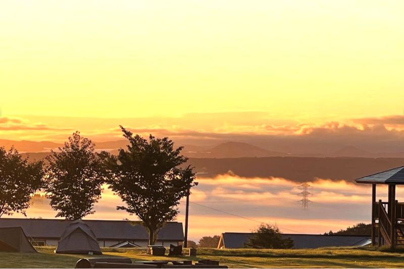 backyard camp　雲海