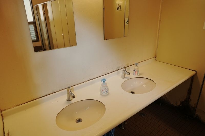 浩庵キャンプ場　トイレ　洗面台