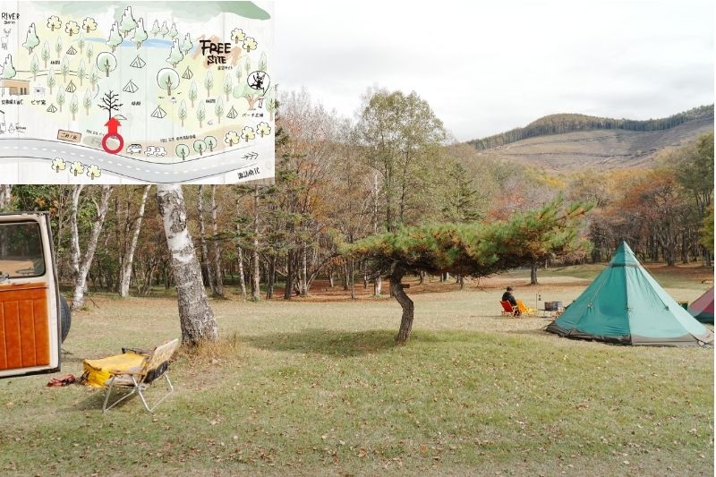 姫木平ホワイトバーチキャンプフィールド　星空サイト（フリー）　解説７