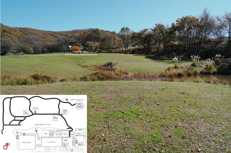 五光牧場オートキャンプ場 サイト解説 池サイト 中段1.5