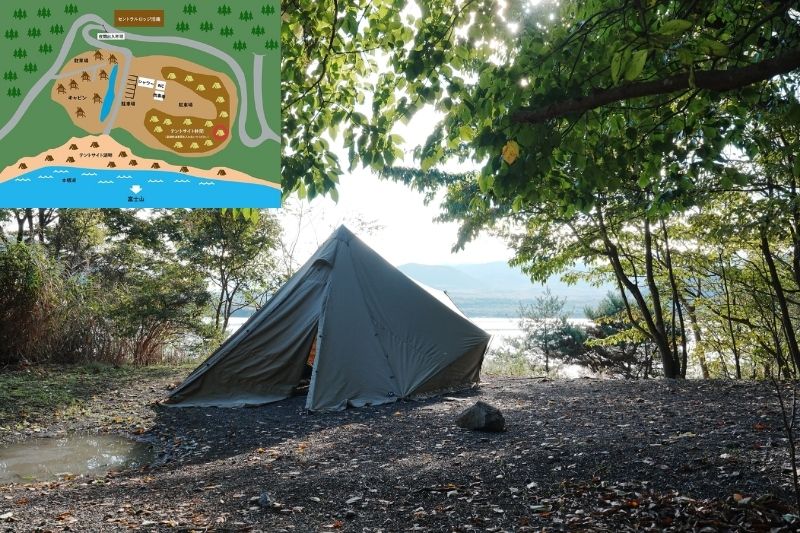 浩庵キャンプ場　林間サイト　解説１２