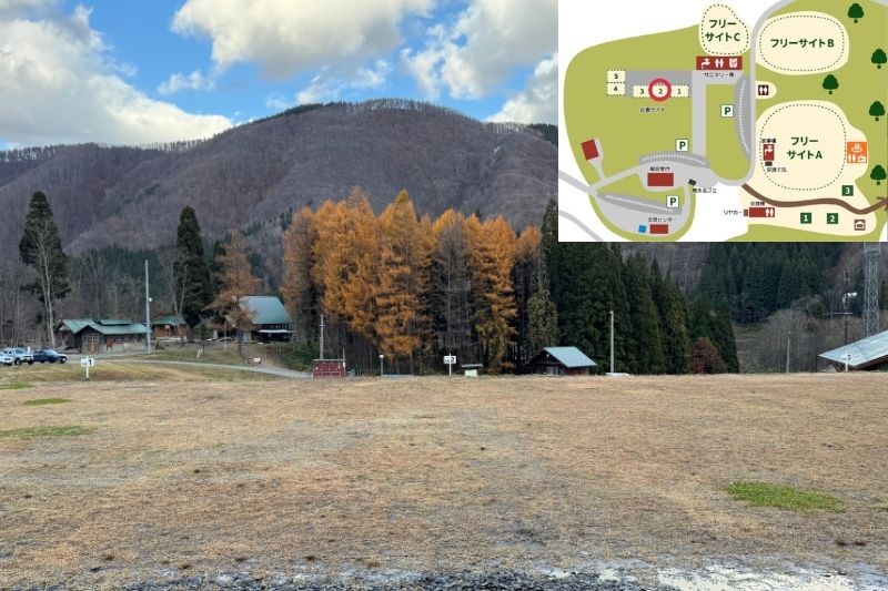 とことん山キャンプ場　区画サイト２