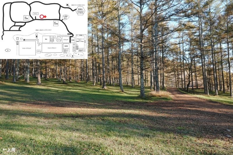 五光牧場オートキャンプ場 サイト解説 マップ左3列目 中段1