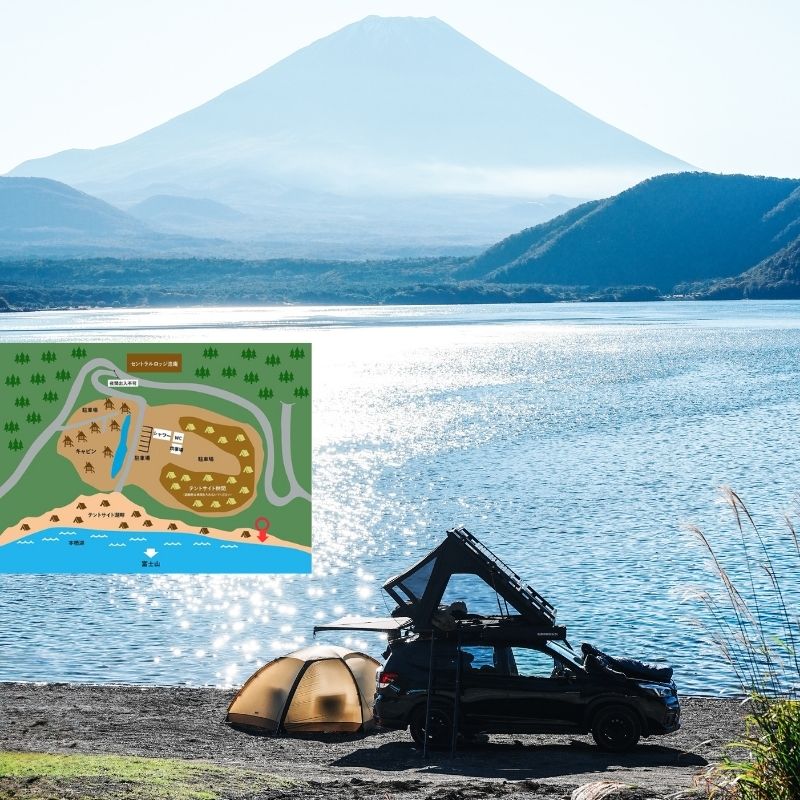 浩庵キャンプ場　湖畔サイト　解説１２.５