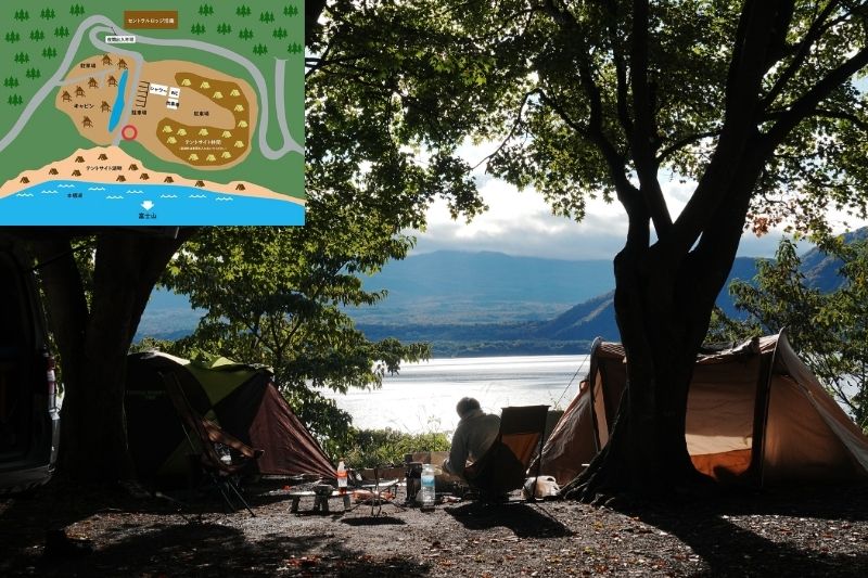 浩庵キャンプ場　林間サイト　解説３