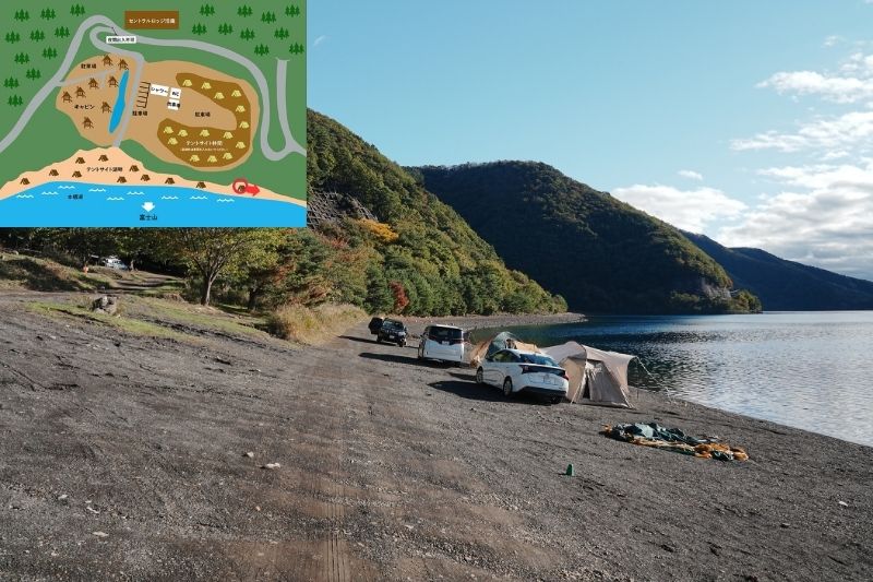 浩庵キャンプ場　湖畔サイト　解説１２