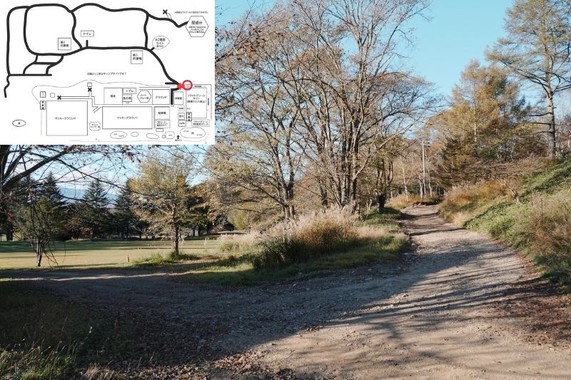 五光牧場オートキャンプ場 サイト解説 マップ左4列目 通路2