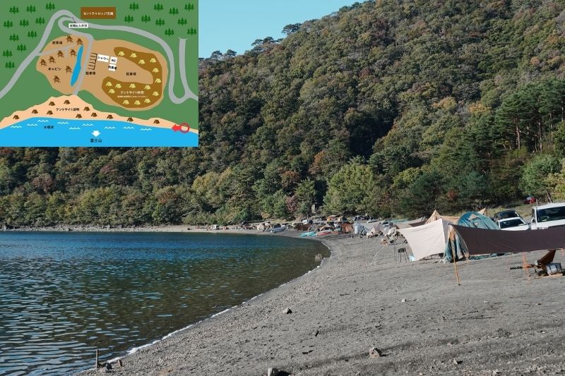 浩庵キャンプ場　湖畔サイト　解説１４