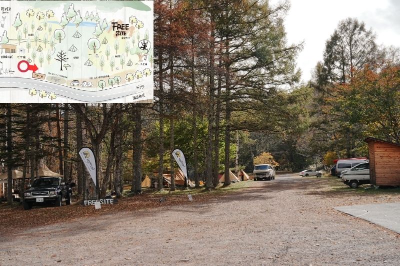 姫木平ホワイトバーチキャンプフィールド　星空サイト（フリー）　解説１