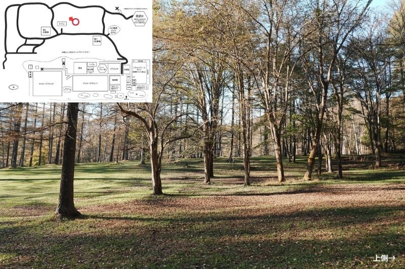 五光牧場オートキャンプ場 サイト解説 マップ左3列目 中段3