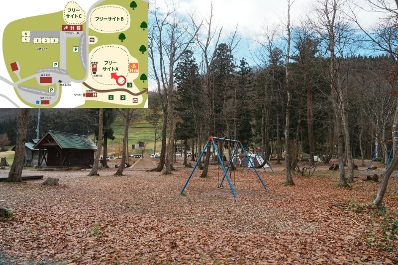 とことん山キャンプ場　フリーサイトA　解説９
