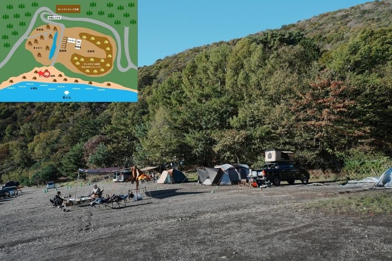 浩庵キャンプ場　湖畔サイト　解説２.５