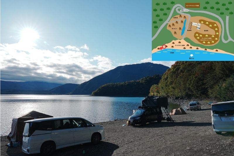 浩庵キャンプ場　湖畔サイト　解説１.５