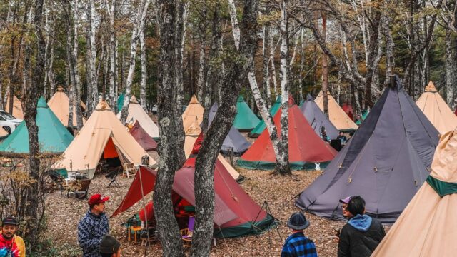 姫木平ホワイトバーチキャンプフィールド　まとめ　テンティピミーティング