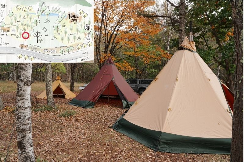 姫木平ホワイトバーチキャンプフィールド　星空サイト（フリー）　解説４