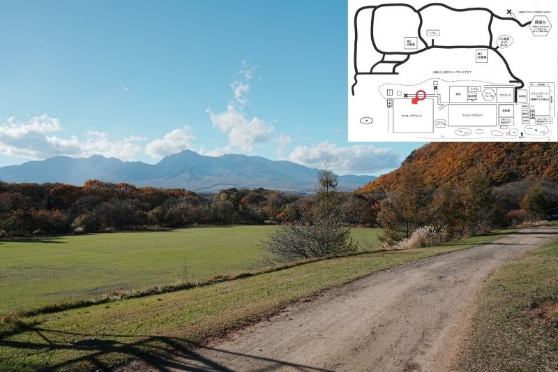 五光牧場オートキャンプ場 サイト解説 通路3