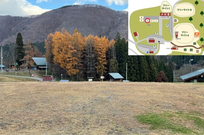 とことん山キャンプ場　区画サイト３