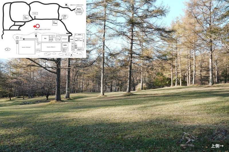 五光牧場オートキャンプ場 サイト解説 マップ左3列目 下段1