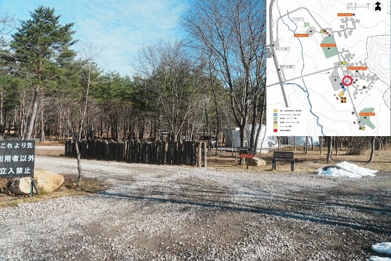 IZUMI PEAK BASE　フォレストエリア　出入り口