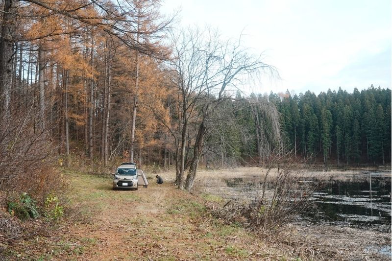 じゅんさい沼キャンプ場　対岸サイト２