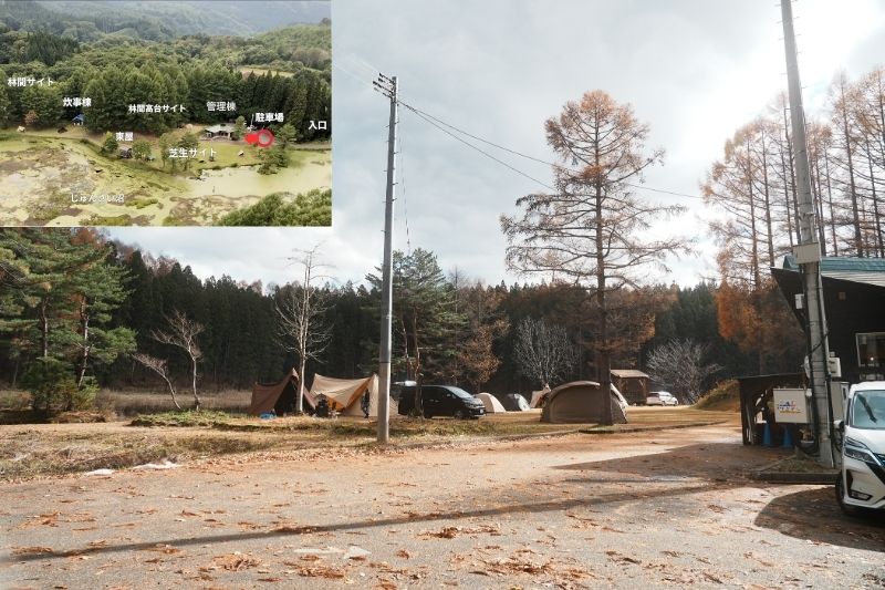 じゅんさい沼キャンプ場　湖畔　通路