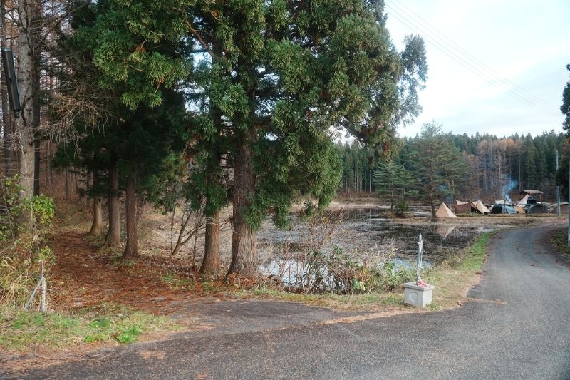 じゅんさい沼キャンプ場　対岸サイト１　通路