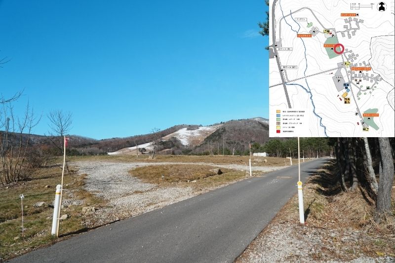 IZUMI PEAK BASE　ビューエリア　解説５　下段　一時駐車スペース