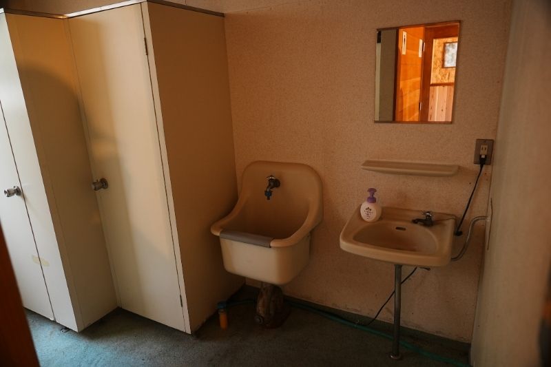 じゅんさい沼キャンプ場　洗面台