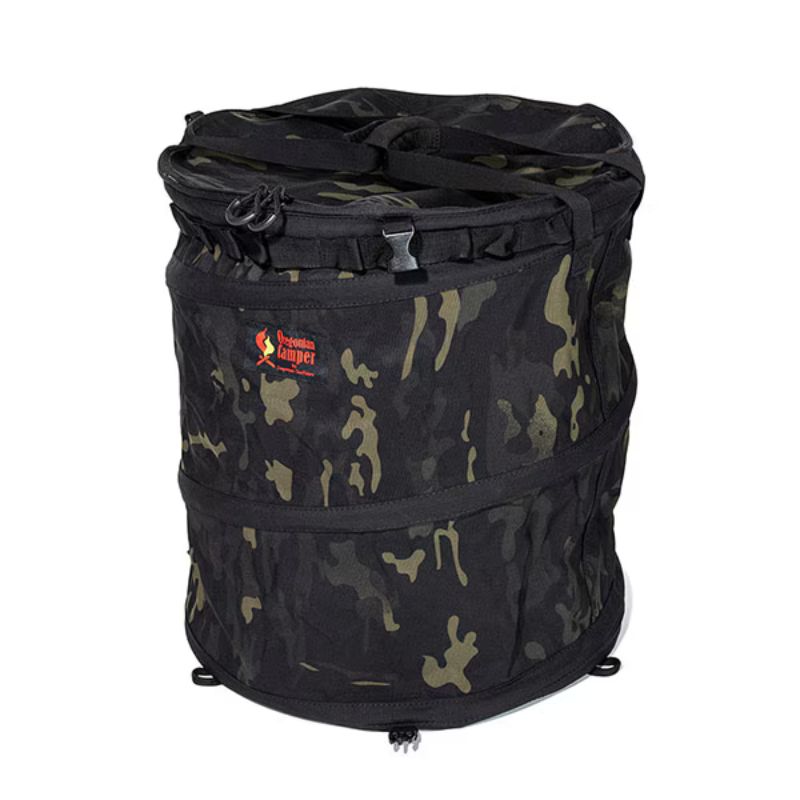 キャンプ　ゴミ箱　例　ポップアップ型