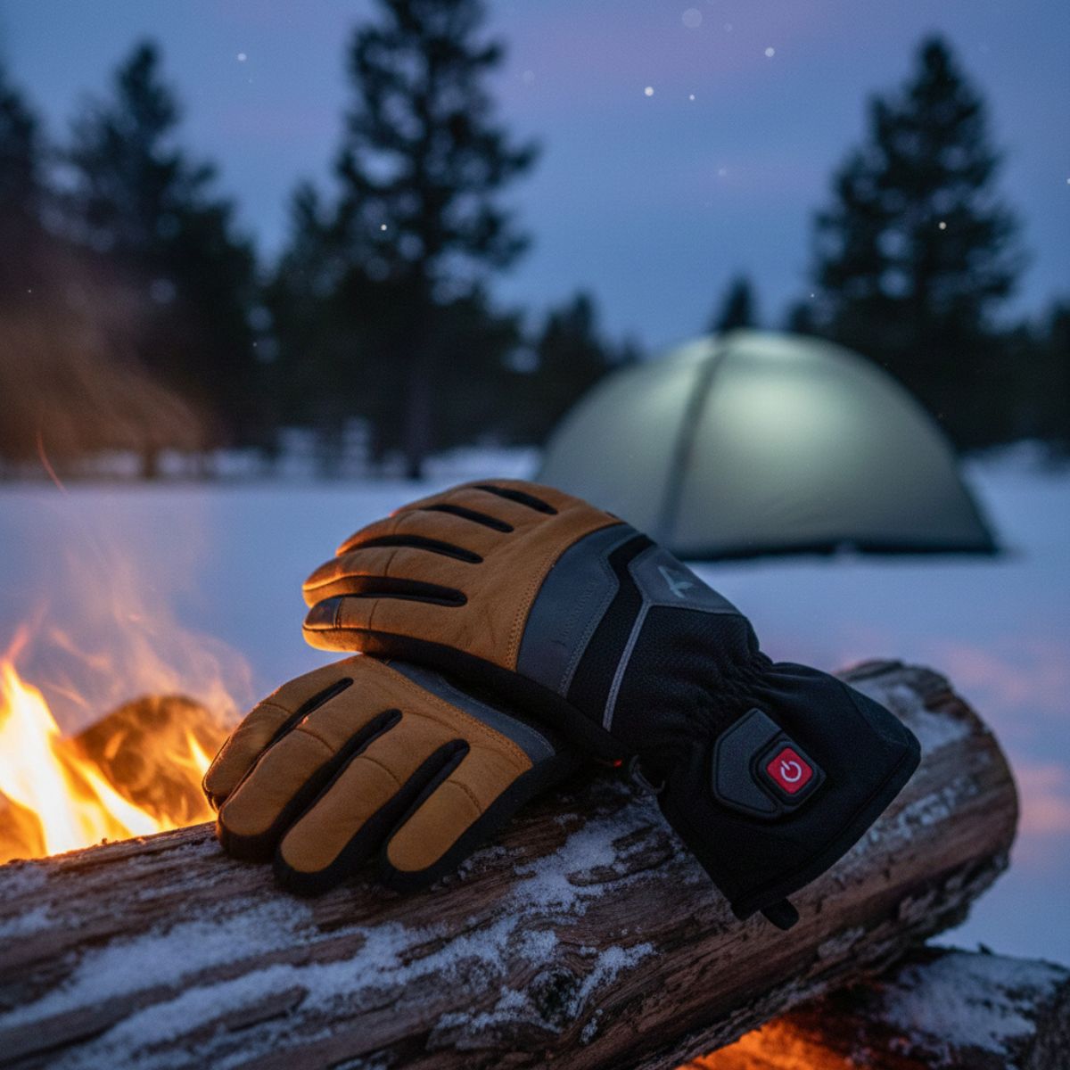 キャンプ　冬　防寒　手袋