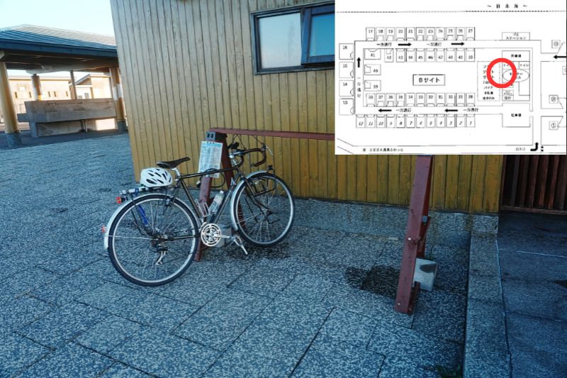 北海道　とままえ夕陽ヶ丘オートキャンプ場　フリーテントサイト　解説２